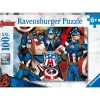 RAVENSBURGER IBÉRICA Ravensburger - Puzzle 100 piezas XXL Capitán América* Juegos Y Puzzles