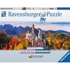 RAVENSBURGER IBÉRICA Ravensburger - Puzzle 1000 piezas, Vista panorámica del Castillo de Neuschwanstein, Calidad premium ㅤ* Juegos Y Puzzles