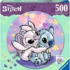 KIDS EUROSWAN S.L. Ravensburger - Puzzle circular Disney Stitch, colección rompecabezas, 500 piezas ㅤ* Juegos Y Puzzles