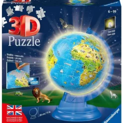 RAVENSBURGER IBÉRICA Ravensburger - Puzzle 3D Globo con luz* Juegos Y Puzzles