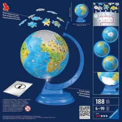 RAVENSBURGER IBÉRICA Ravensburger - Puzzle 3D Globo con luz* Juegos Y Puzzles