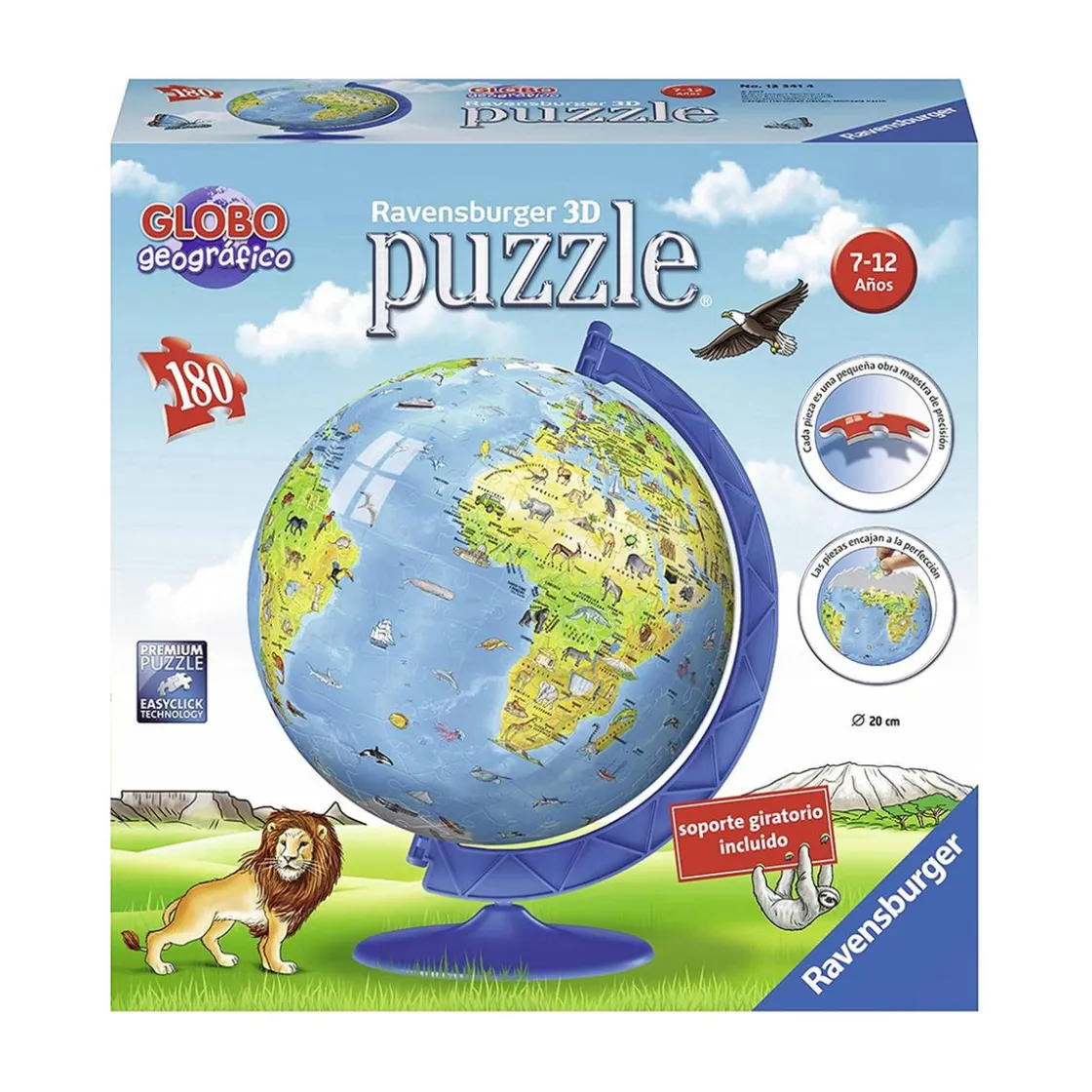 RAVENSBURGER IBÉRICA Ravensburger - Puzzle 3D Globo Terráqueo* Juegos Y Puzzles