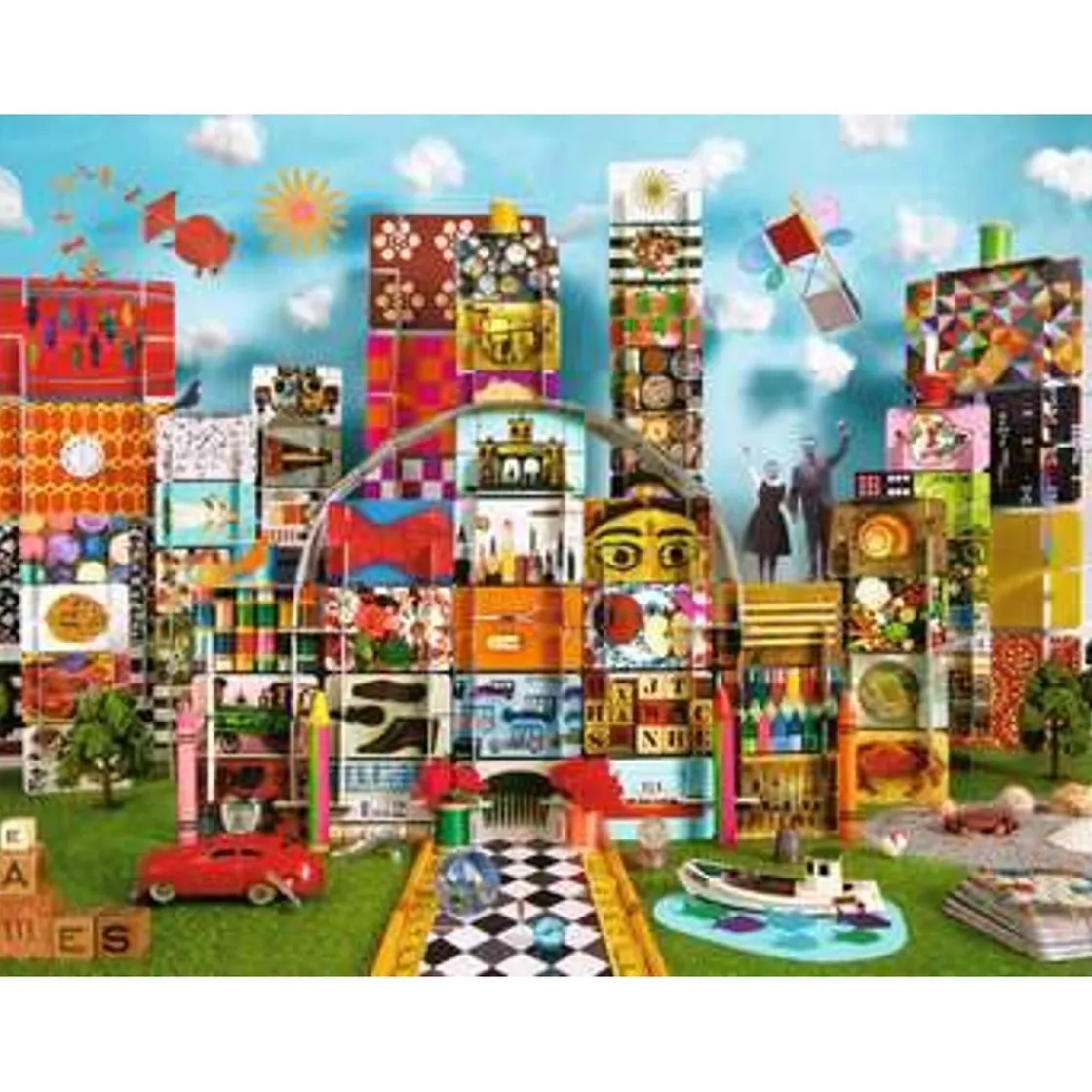 RAVENSBURGER IBÉRICA Ravensburger - Puzzle de 1500 piezas Eames House of Cards Fantasy ㅤ* Juegos Y Puzzles