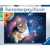 RAVENSBURGER IBÉRICA Ravensburger - Puzzle de gatos volando en el espacio, 1500 piezas ㅤ