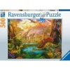 RAVENSBURGER IBÉRICA Ravensburger - Puzzle de la Tierra de los Dinosaurios 500 piezas ㅤ