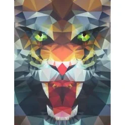 RAVENSBURGER IBÉRICA Ravensburger - Puzzle de polígonos con rugido de león, 500 piezas ㅤ* Juegos Y Puzzles