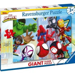 IRON MAN Ravensburger - Puzzle gigante de suelo, colección 24 piezas ㅤ