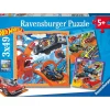RAVENSBURGER IBÉRICA Ravensburger - Puzzle Hot Wheels, Colección de 3 puzzles de 49 piezas ㅤ* Juegos Y Puzzles