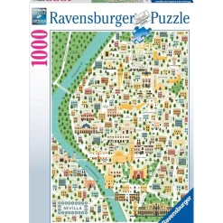 RAVENSBURGER IBÉRICA Ravensburger - Puzzle Mapa Sevilla, 1000 Piezas ㅤ* Juegos Y Puzzles
