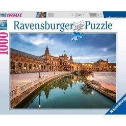RAVENSBURGER IBÉRICA Ravensburger - Puzzle paisaje Sevilla 1000 piezas Plaza España ㅤ
