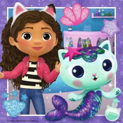 RAVENSBURGER IBÉRICA Ravensburger - Puzzle 3x49 piezas Gabby's Dollhouse, colección multicolor ㅤ