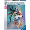 RAVENSBURGER IBÉRICA Ravensburger - Rompecabezas de fantasía 1000 piezas Espíritu Zorro ㅤ