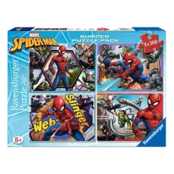 RAVENSBURGER - Spider-Man - Pack Puzzles 4x100 Piezas