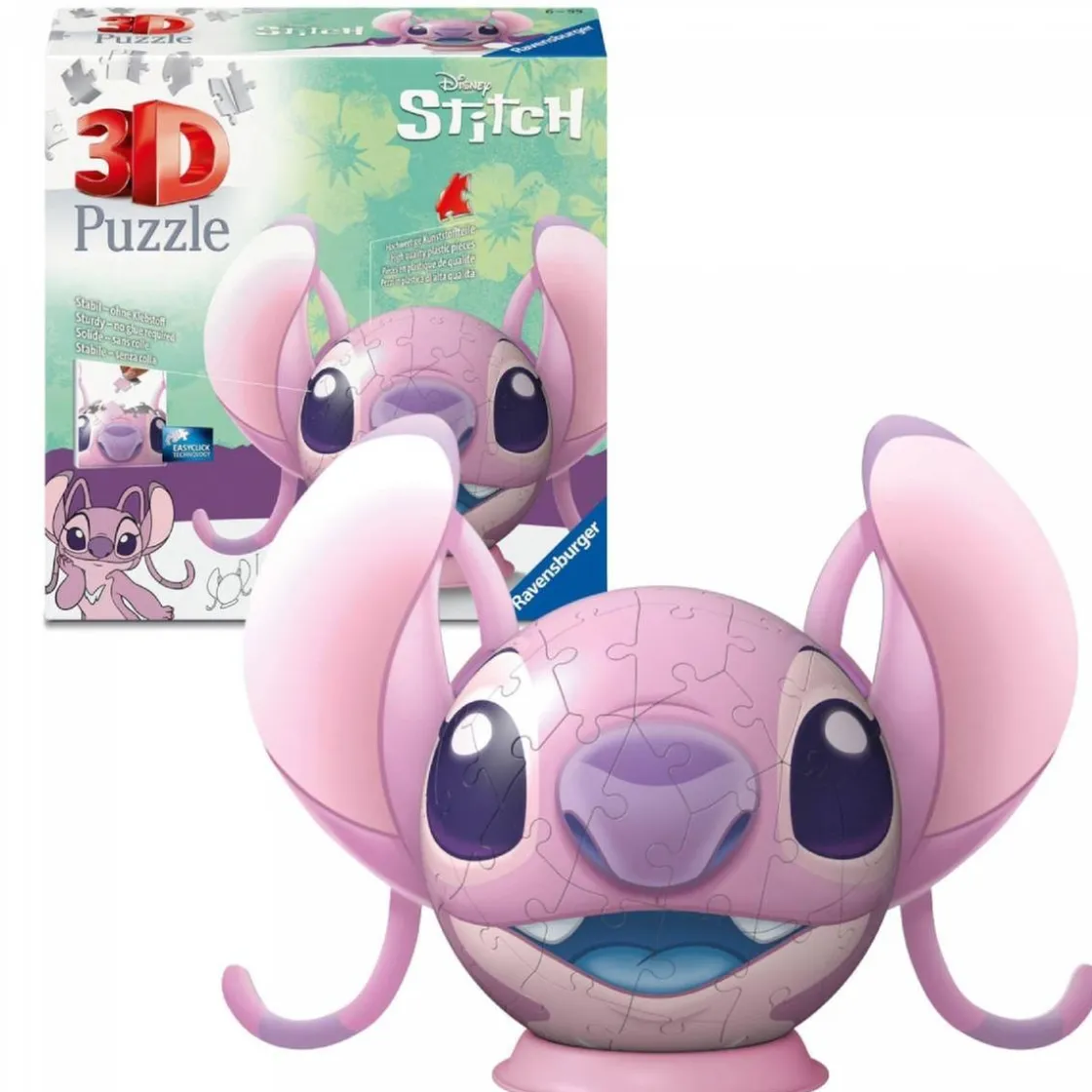 RAVENSBURGER IBÉRICA Ravensburger - Stitch - Puzzle Angel 3D* Juegos Y Puzzles