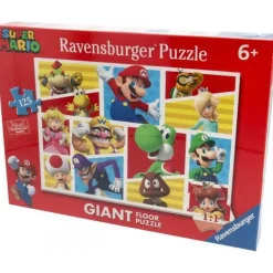 SCALEXTRIC Ravensburger - Super Mario - Puzzle gigante Super Mario Nintendo 125 piezas, multicolor ㅤ