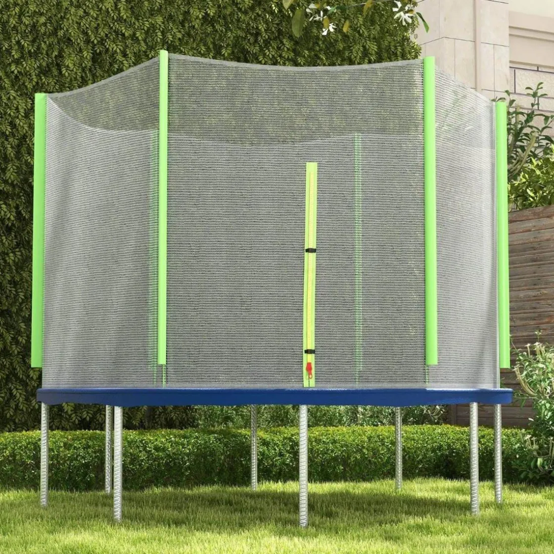 SPORTNOW Red de seguridad para trampolín Ø244 Verde