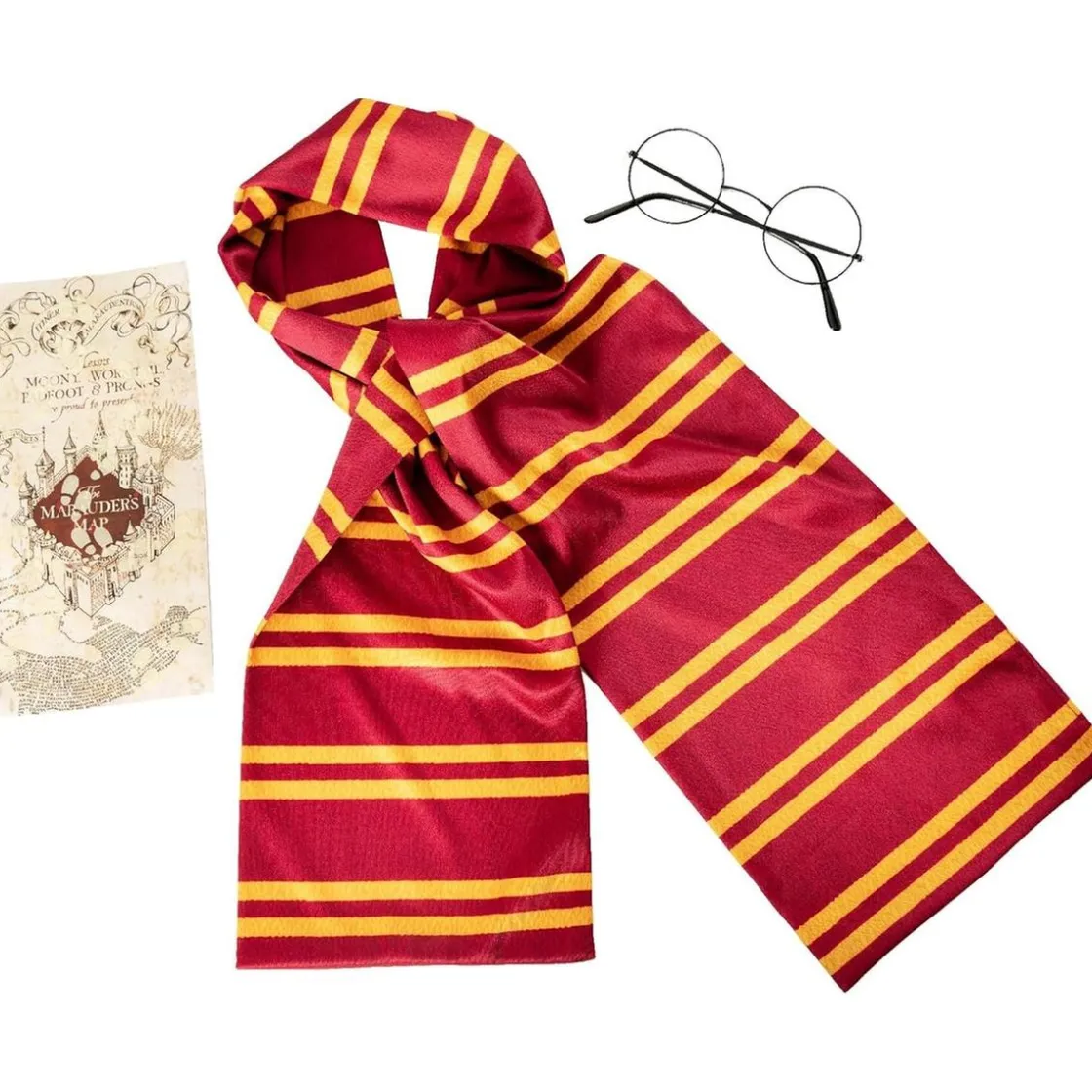 RUBIE'S - Harry Potter - Set accesorios disfraz Harry Potter con mapa y gafas Talla única ㅤ