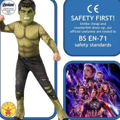 RUBIE'S - Hulk - Disfraz de Hulk Classic Endgame Talla M ㅤ* Disfraces|Halloween