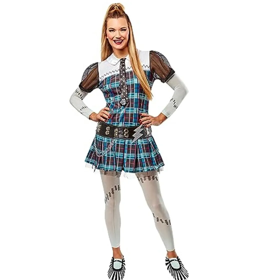 RUBIE'S - Monster High - Disfraz clásico para niñas con vestido y clip para carnaval, navidad, cumpleaños, fiestas y Halloween. ㅤ
