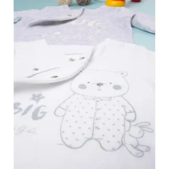 Prenatal Set 2 chaquetitas de bebé en felpa de algodón