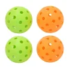 DEVESSPORT Set 4 pelotas de pickleball con bolsa-red