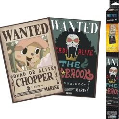 ABYSSE CORP Set 2 posters One Piece - Chibi Wanted Brook & Chopper 52x38* Friki Zone|Merchandising