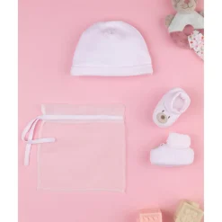 Prenatal Set de Gorro y Patucos para Bebé Niña en Rosa* Recién Nacido·Ropa Y Accesorios|Ropa Y Accesorios·Accesorios
