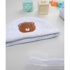 Prenatal Set de Gorro y Patucos para Bebé Niño en Gris