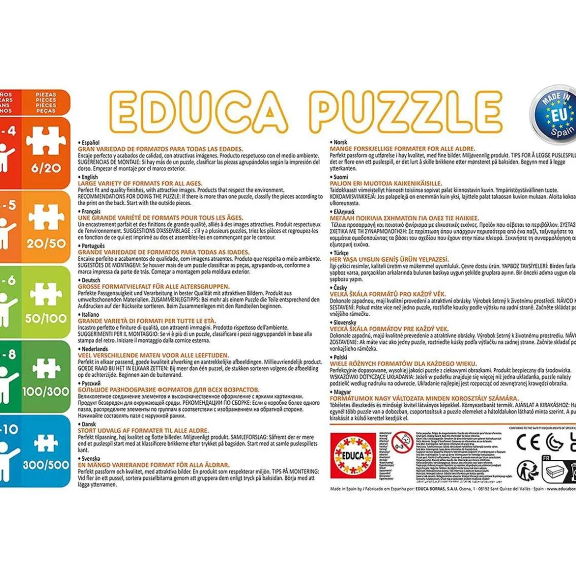 EDUCA BORRAS Set de puzzles infantiles progresivos: cuentos del bosque, 12-25 piezas ㅤ* Juegos Y Puzzles