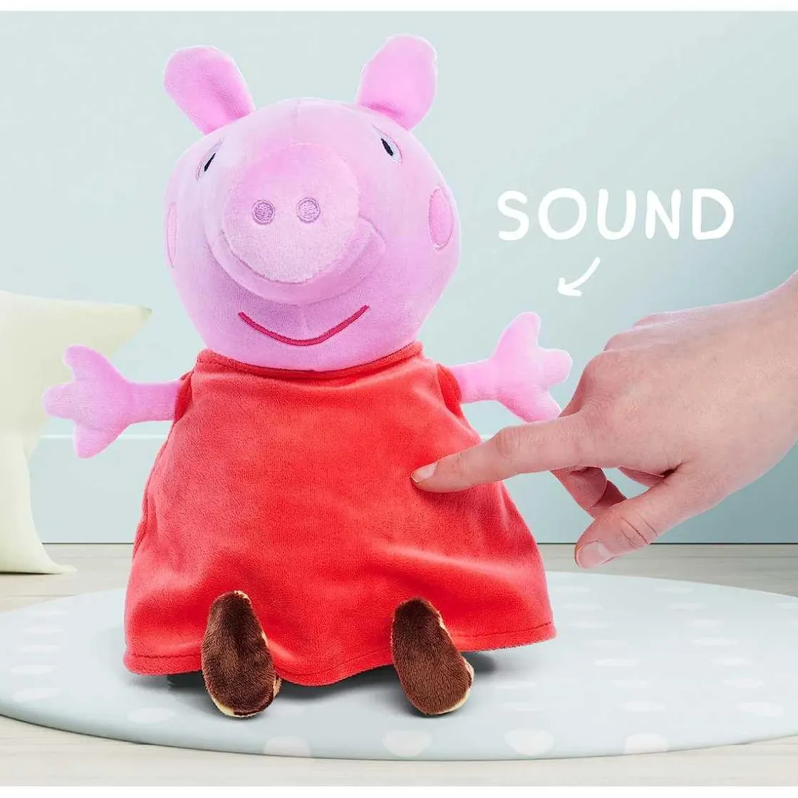 SIMBA TOYS Simba - Peppa Pig - Peluche con sonido Peppa Pig, suave y agradable, 25-33 cm ㅤ