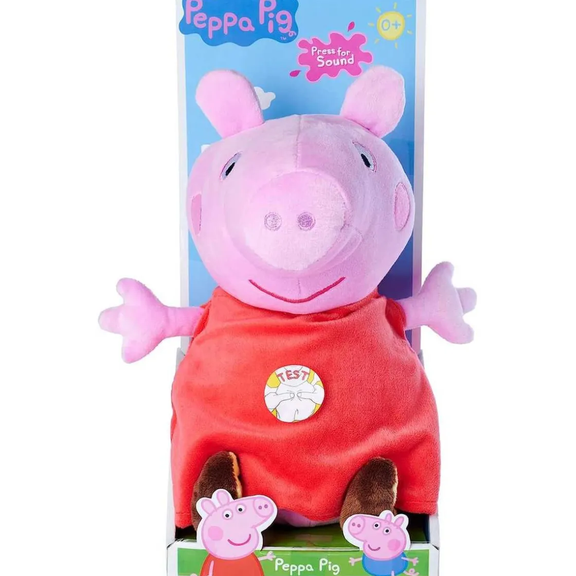 SIMBA TOYS Simba - Peppa Pig - Peluche con sonido Peppa Pig, suave y agradable, 25-33 cm ㅤ