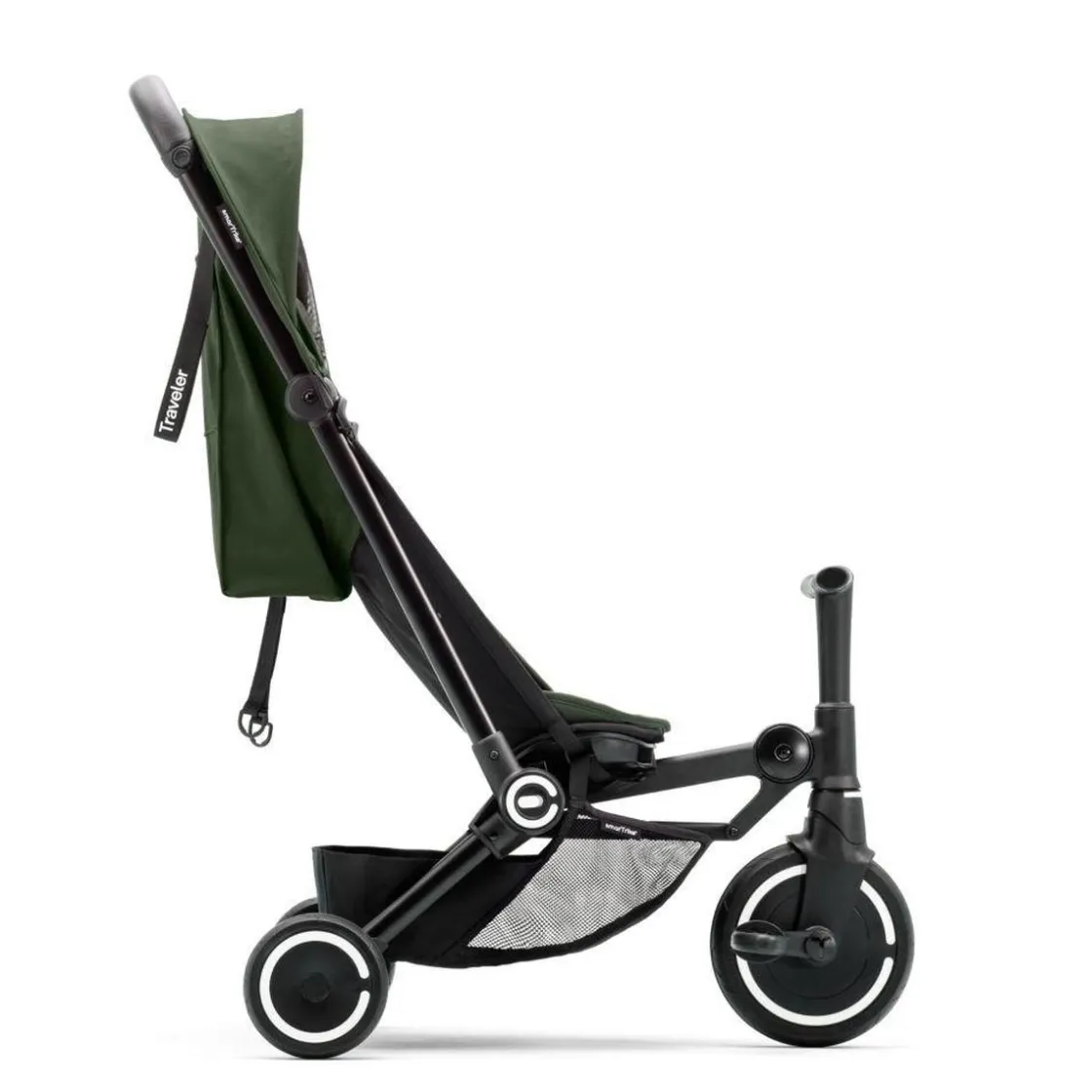 SMARTRIKE Traveler Forest Green – Silla de paseo / Triciclo 4-en-1