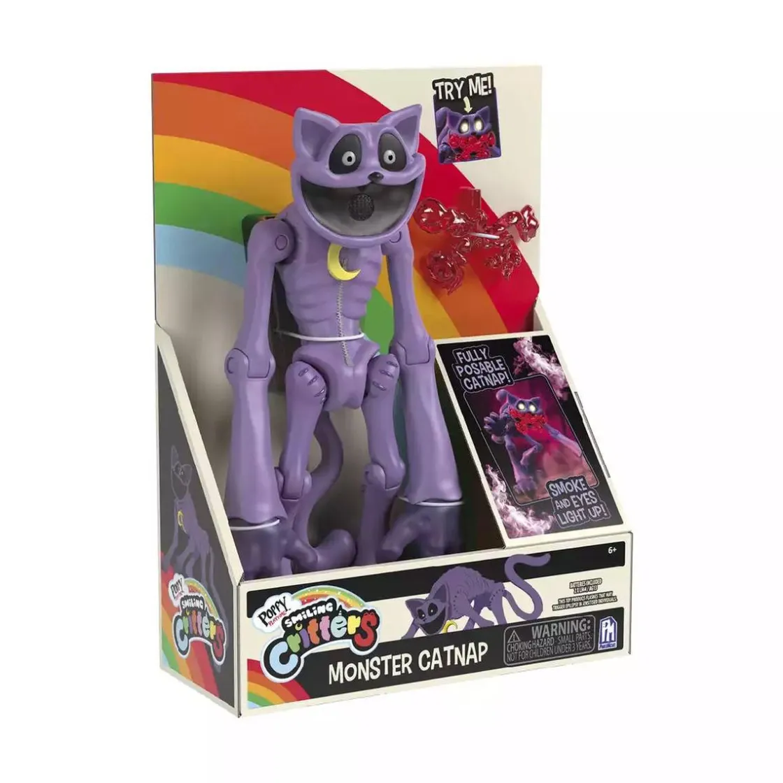 TOY PARTNER Smiling Critters - Figura Monster Catnap* Figuras De Acción