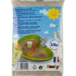 SMOBY - Bolsa de arena fina 15kg para areneros, lavada y seca ㅤ* Juguetes De Verano