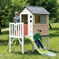 SMOBY - Casita de la playa con tobogán