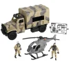 CHAP MEI PLASTIC TOYS MFY Soldier Force - Set Camión y Helicóptero de Combate