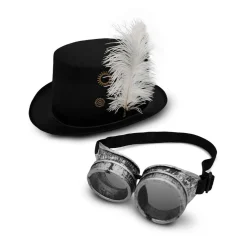 Funidelia Sombrero de Steampunk con gafas