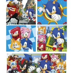 CLEMENTONI Sonic - Puzzles 10 en 1 Supercolor