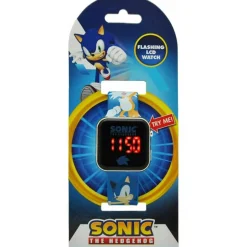 KIDS EUROSWAN S.L. Sonic - Reloj LED Sega de Sonic the Hedgehog ㅤ