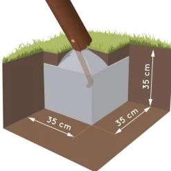 SOULET - Columpio de acero Acier Malo 2 balancines