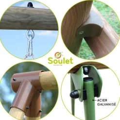 SOULET - Columpio de madera Narcisse