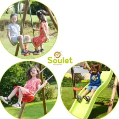 SOULET - Columpio de madera Menthe* Columpios