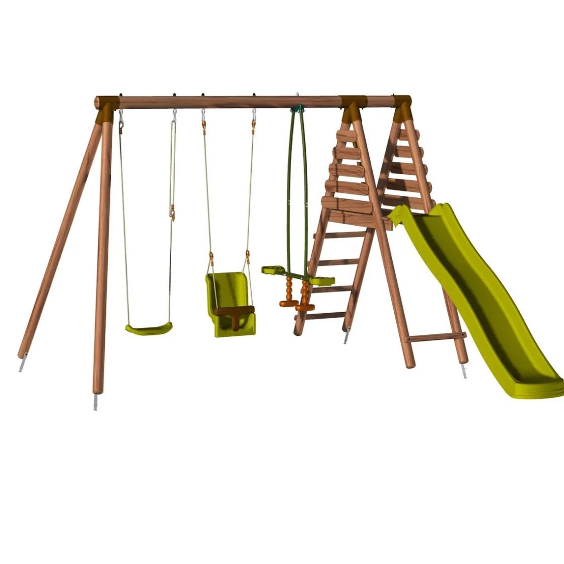 SOULET - Estación de juego con columpios y tobogán Tulipe* Columpios