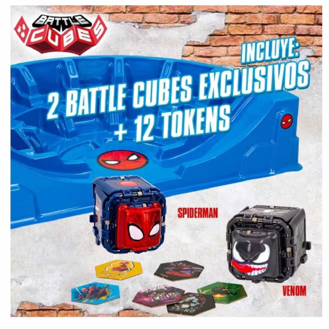 COLOR BABY Spider-man - Battle cubes - Estadio de batallas con cubos de Spider-Man