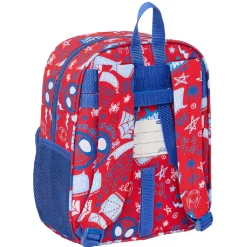 SAFTA Spidey - Mochila con bolsillos adaptable a carro - Colección Rescue* Material Escolar