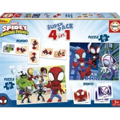 EDUCA BORRAS Spidey y su Superequipo - Superpack 4 en 1