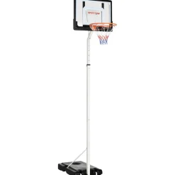 Outsunny Sportnow - Canasta de baloncesto altura ajustable de 260-305 cm Blanco