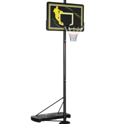 Outsunny Sportnow - Canasta de baloncesto altura ajustable de 260-305 cm Negro* Deportes