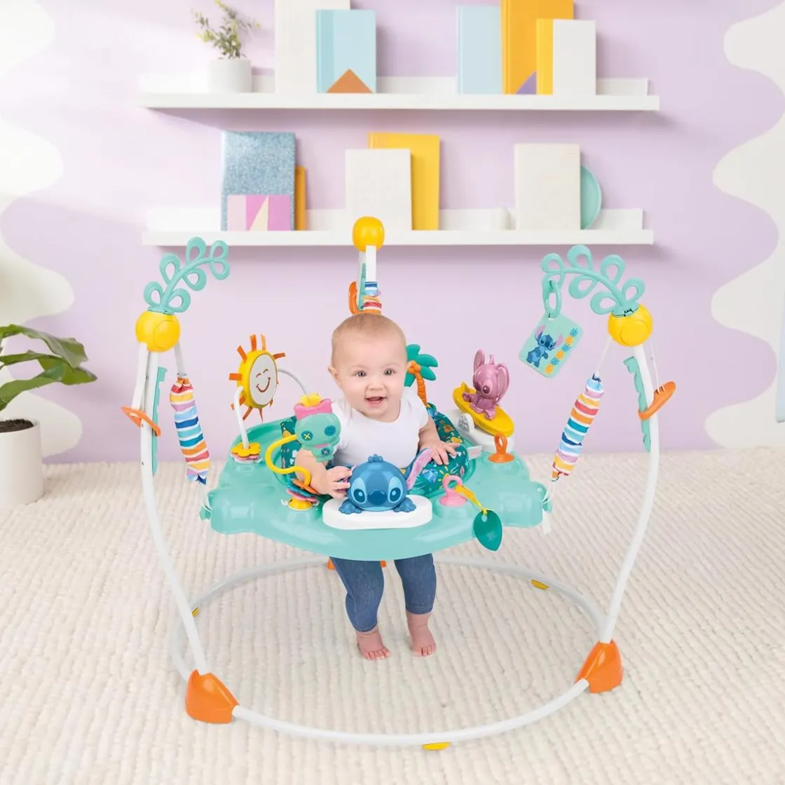 BRIGHT STARTS Stitch Little ’Ohana Activity Jumper