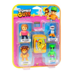 BIZAK Stumble Guys - Pack 4 figuras + figura misteriosa (varios modelos)